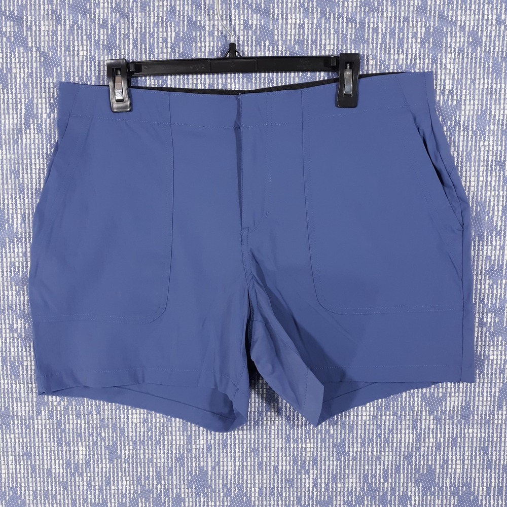 Eddie Bauer Hiking Shorts Womens Size 14 Waist 36 Inseam 4.5‎ Travel Blue
